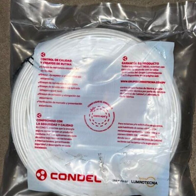 CABLE MULTIFILAR 10,00MM2 BLANCO CONDEL CABLE MULTIFILAR 10,00MM2 BLANCO CONDEL