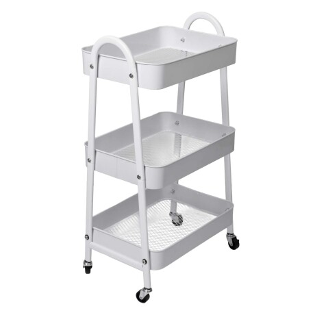 CARRITO MULTIUSO ACERO BLANCO MJ-20