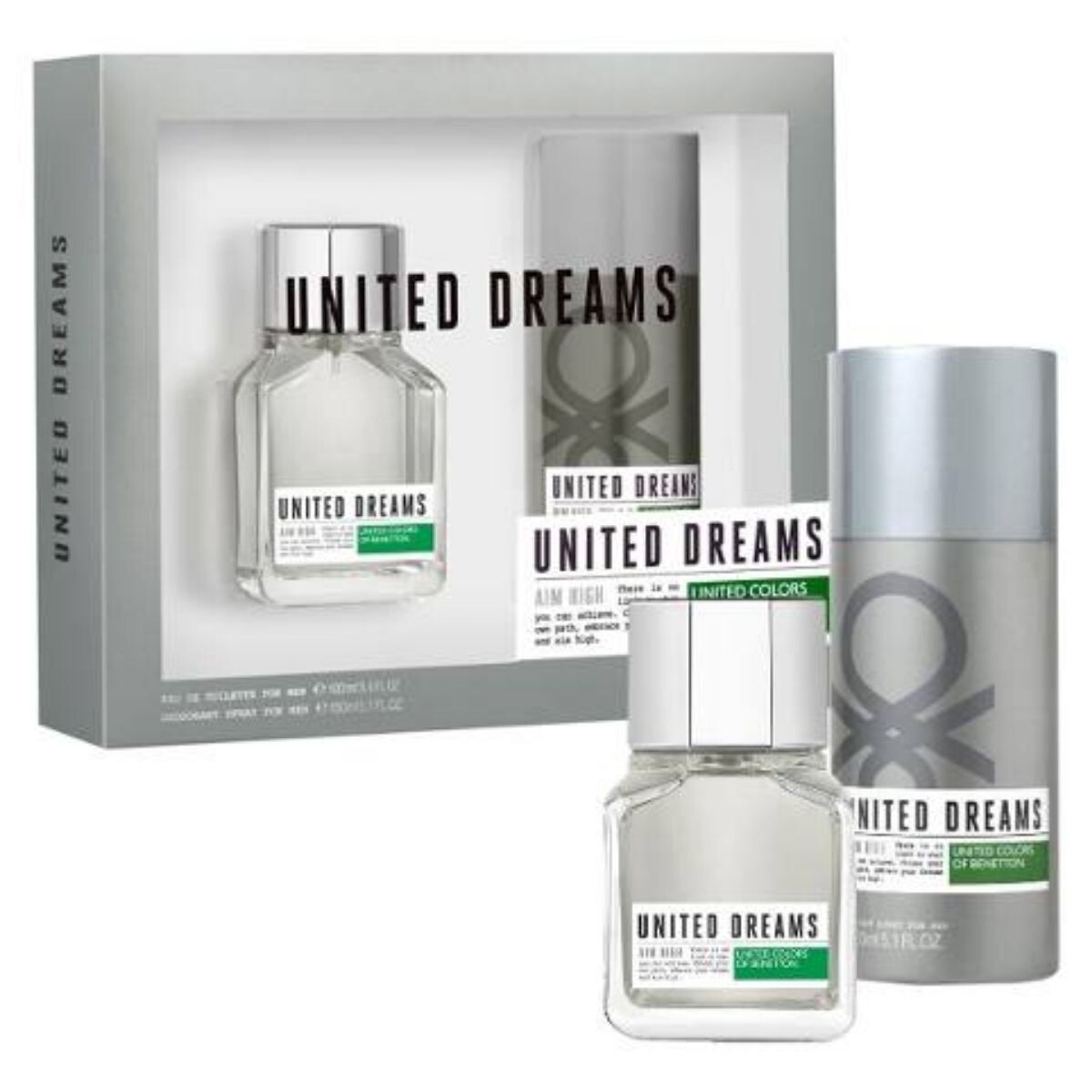 Perfume United Colors Of Benetton Man Aim High - Pack EDT 100 ML + Desodorante 150 ML 