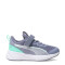 Championes de Niños Puma Flyer 3 Ac+Ps Gris - Verde Menta