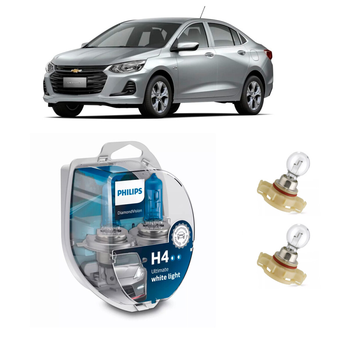 LAMPARA COMBO PACK LAMPARAS H4 + H16 CHEVROLET ONIX 21/ 