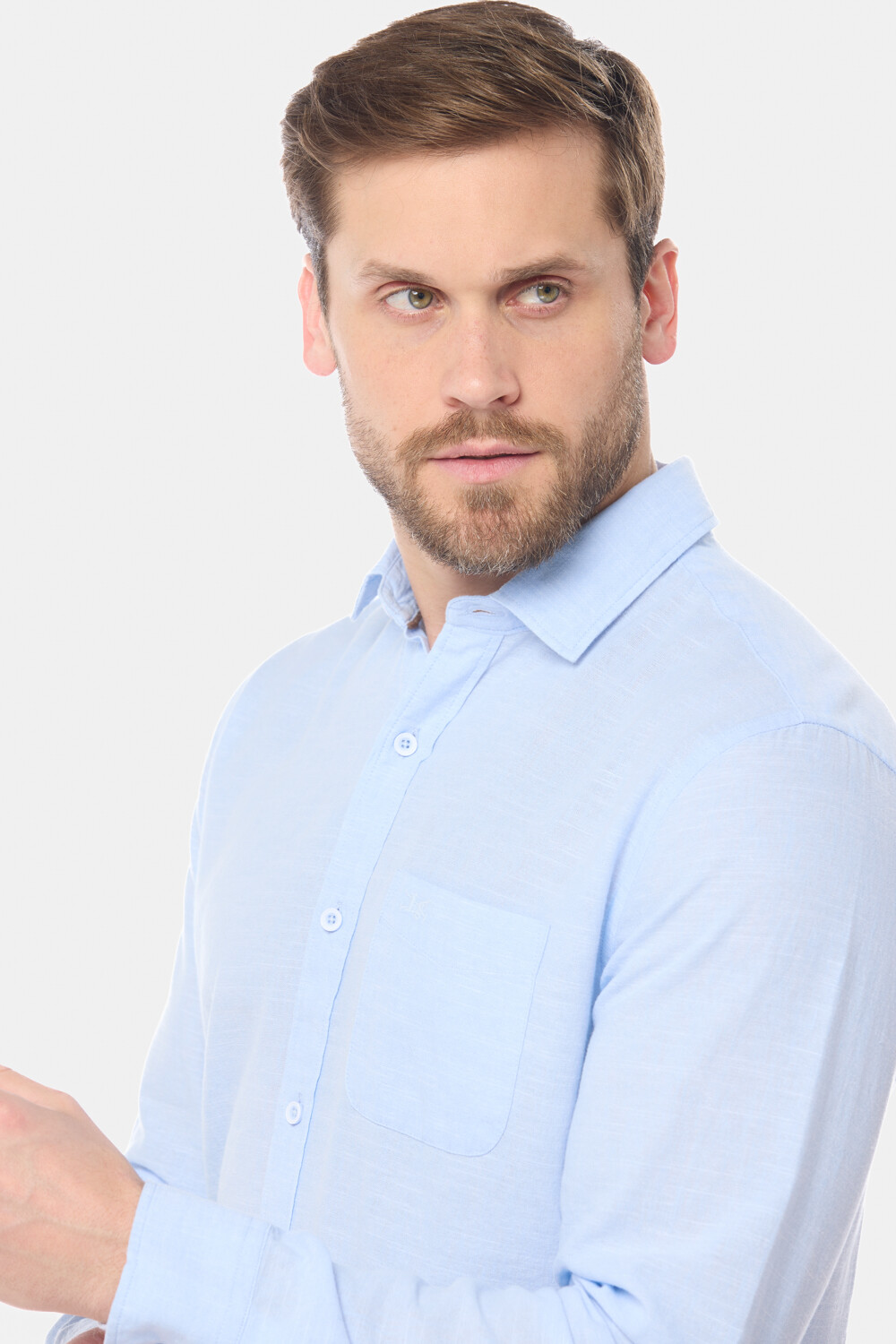 CAMISA DE LINO Azul