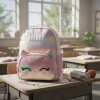 Mochila Escolar Trendy diseño Gatito Rosado