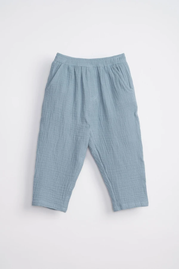 Pantalón bambula Azul