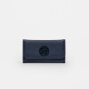 Billetera P&P En Efecto Cuero Zaffiano Azul