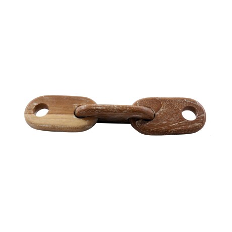 ADORNO DECORATIVO MADERA BLANCO CADENA