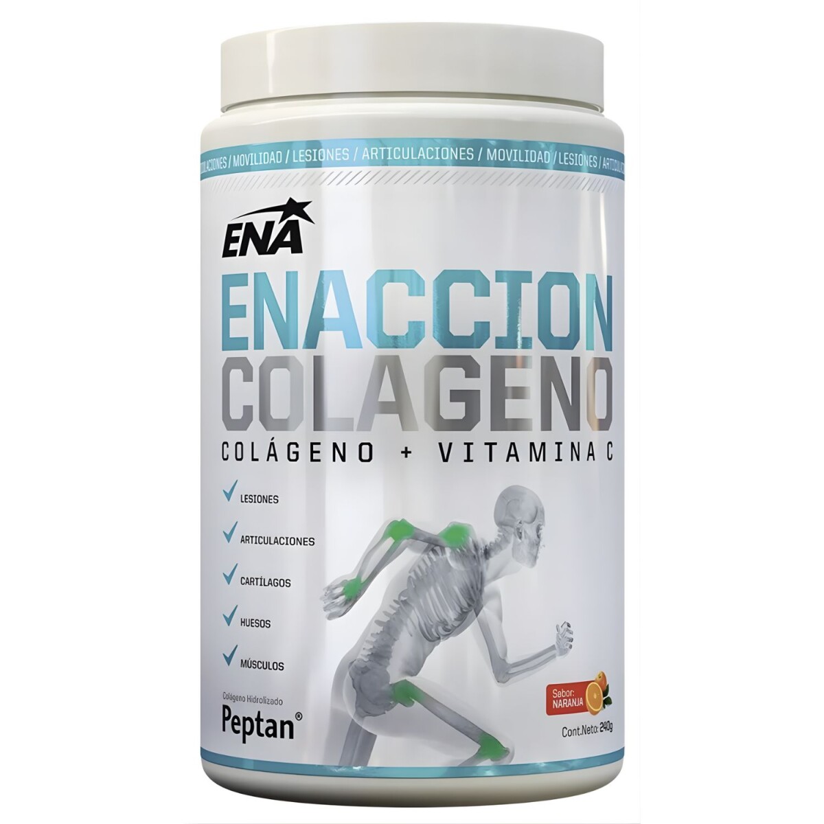 Colageno ENA Enacción Sabor Naranja 240gr 