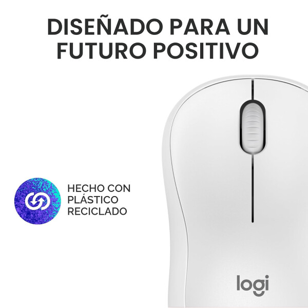 Mouse Llogitech M240 Silent Inalámbrico Bluetooth BLANCO