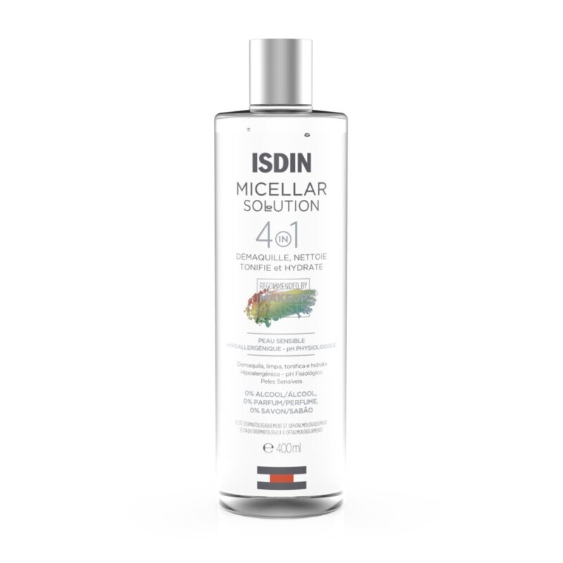 ISDIN Micellar Solution Agua Micelar Limpieza Facial 400 ml ISDIN Micellar Solution Agua Micelar Limpieza Facial 400 ml