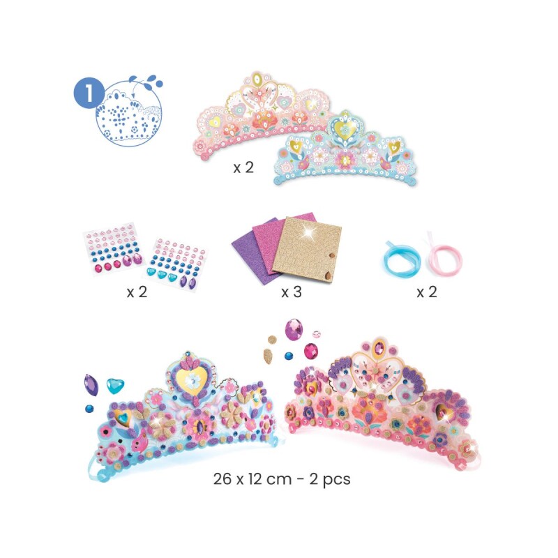 KITMANDJECO Kit De Activdades Munuales Para Niños Djeco 5+ - Coronas