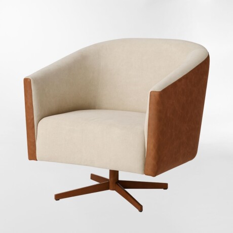POLTRONA LUKE SWIVEL BEIGE