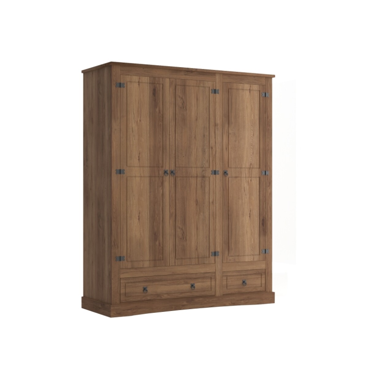 Ropero Mexicano 3 Puertas Nogal 100% Madera 