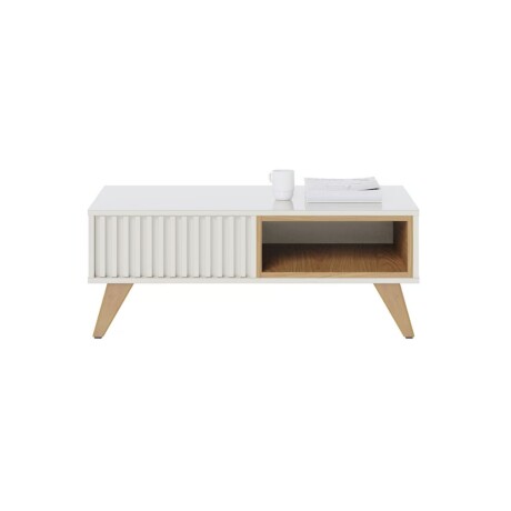 Mesa Ratona Para Living Jeri Mdp Off White Natural Unica