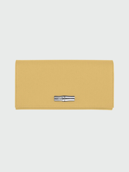 Longchamp -Billetera continental, Roseau Celeste Claro