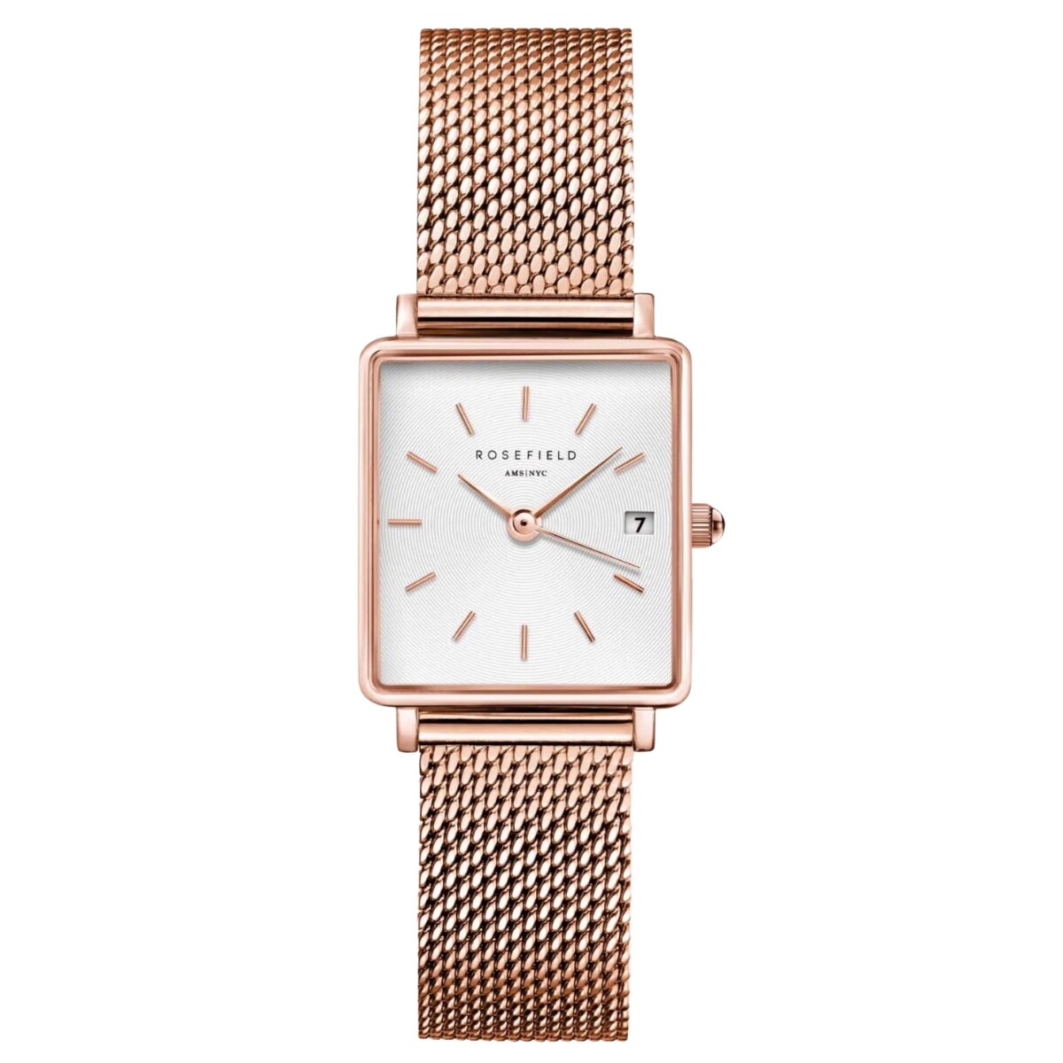 Reloj ROSEFIELD QMWMRG-Q040 The Boxy XS Acero Oro Rosa 