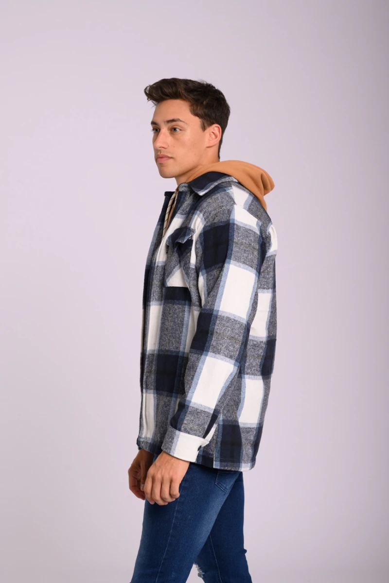 Sobrecamisa a cuadros Azul