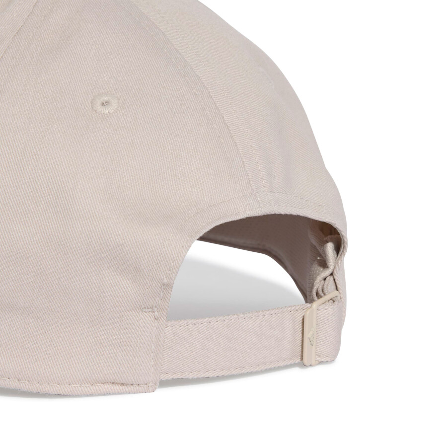 Gorra Adidas de BBALL 3 Tiras New Logo Beige - Blanco