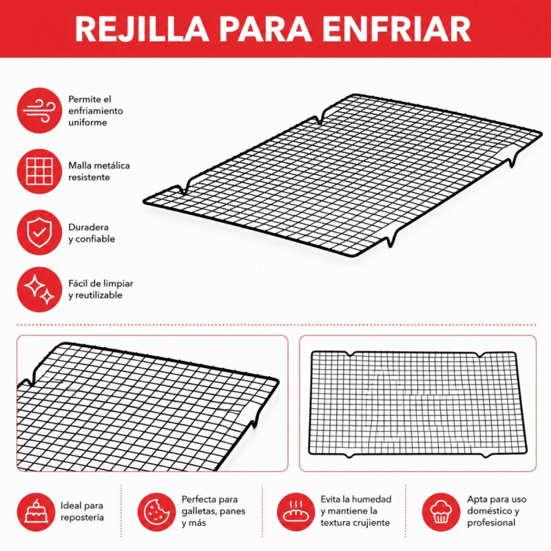 Rejilla para enfriar NEGRO