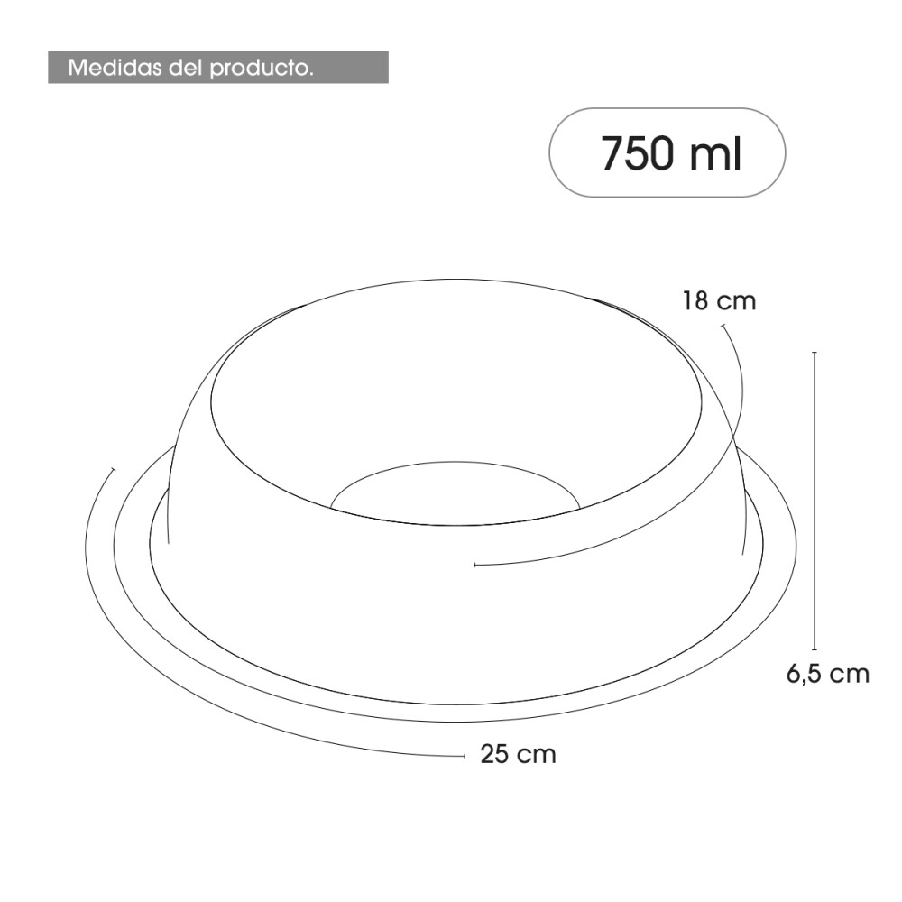 Comedero Perros Acero Inoxidable Antivuelco 26 Cm Mediano Comedero Perros Acero Inoxidable Antivuelco 26 Cm Mediano