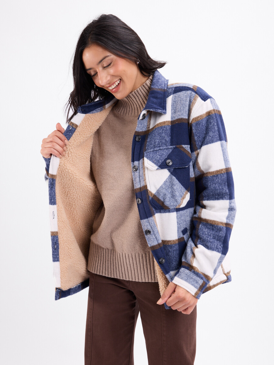 Sobrecamisa sherpa - azul 