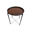 Mesa auxiliar con bandeja MILO Negra