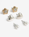 Aros Sets Metal Set De Aros Pasantes Biplating - Combinacion Bicolor