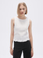 Musculosa Fruncin Marfil / Off White