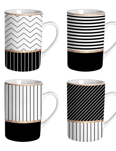 MUG RECTO 340ML BLANCO Y NEGRO MUG RECTO 340ML BLANCO Y NEGRO