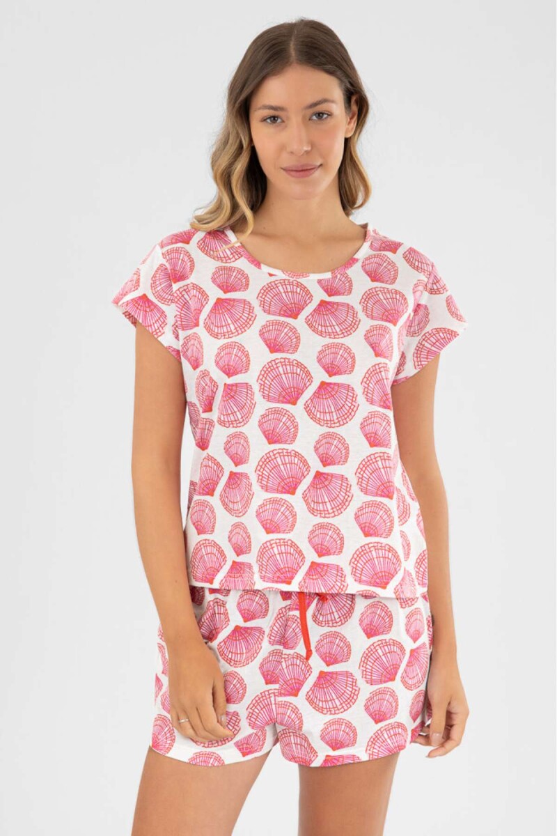 Pijama shell short - Rosado 