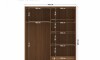 Ropero Demócrata 2 Puertas Corredizas y Espejo - Linea Fit Marrón/Arena