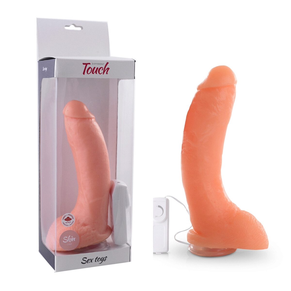 Vibrador Realístico Jeff Stricker Con Ventosa - Piel 