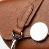 Bandolera The Circle En Cuero Graneado Tabaco
