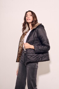 Campera Reversible Negro