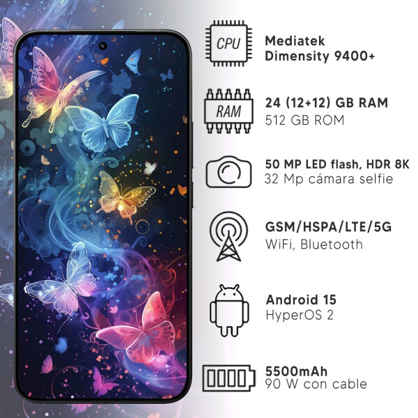 Xiaomi 15t Pro 12gb + 12gb Ram 512gb 5g + Regalo PK XIAOMI 15T PRO 12/512 NEGRO + REGALO