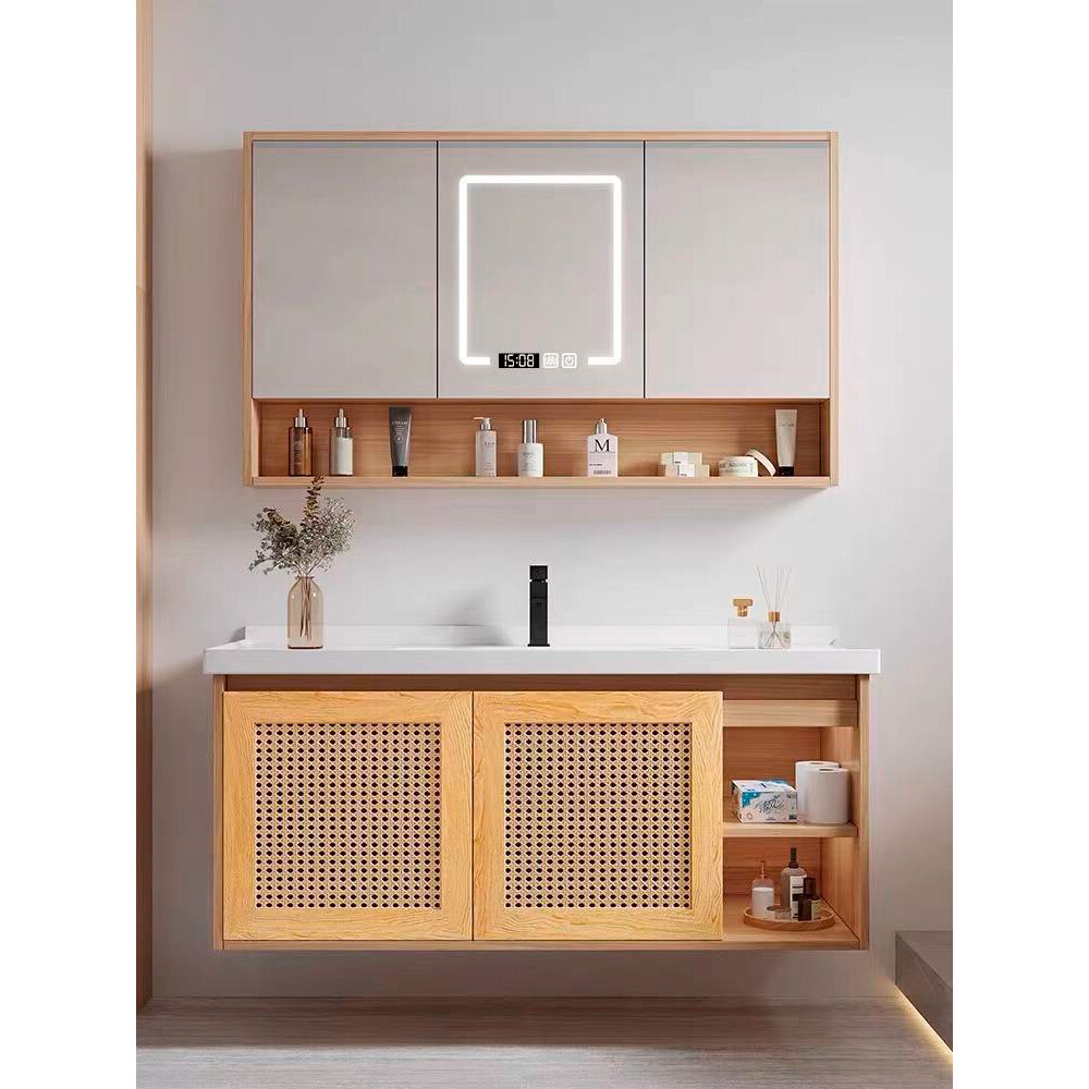 CONJUNTO DE BAÑO HABITARE MODELO LT2005-100M / MUEBLE + BACHA + ESPEJO LED Conjunto De Baño Habitare Modelo Lt2005-100m / Mueble + Bacha + Espejo Led