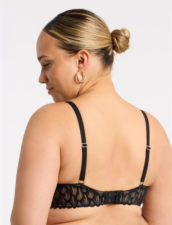 Bra Sin Aro Encaje NEGRO/BEIGE