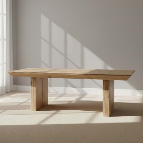 MESA DE COMEDOR MADERA NATURAL-BEIGE VOLCANO