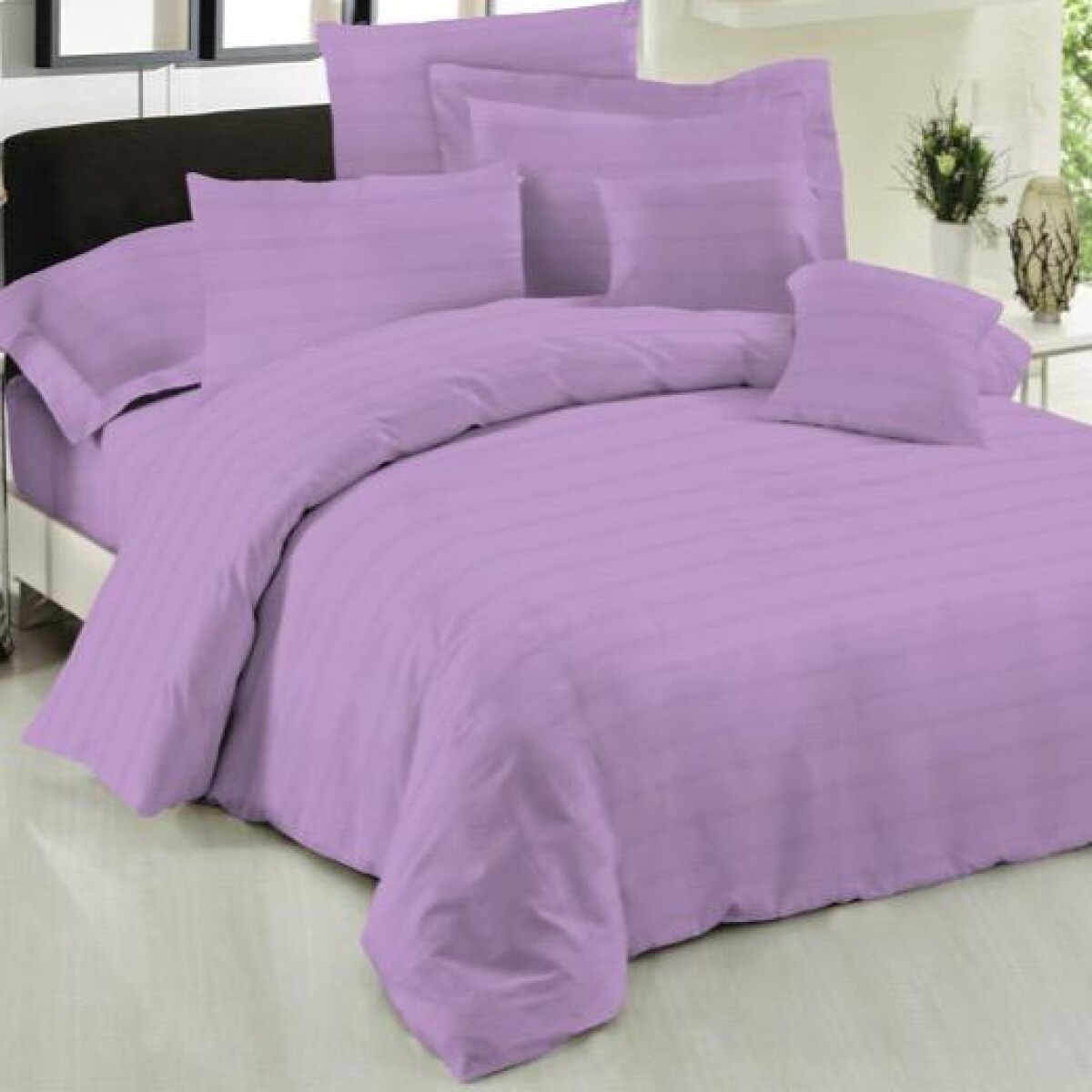 Juego de Sábanas Cotton Flor 2 Plazas - LILA 