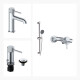 Juego De Griferia Lavatorio Bajo,Bidet Y Ducha Exterior CROMO