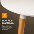 Mesa Comedor ComboHome Milan Redonda Laqueada 80Cm Premium Blanco 1