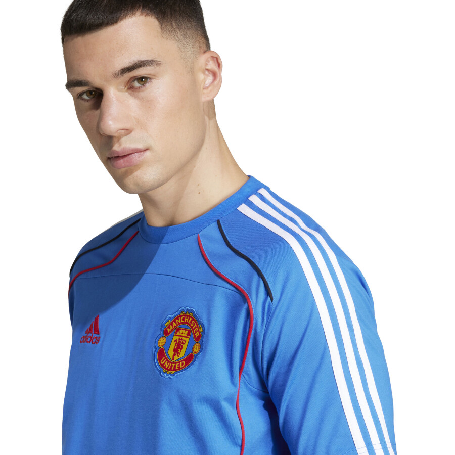 Remera de Hombre Adidas Manchester United Azul - Rojo - Blanco