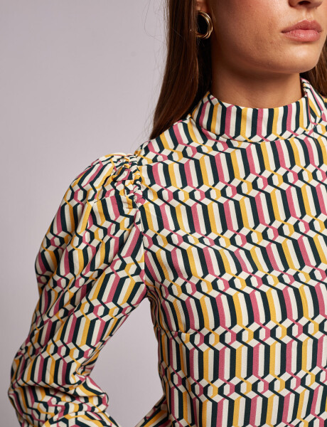 Blusa fantasia marsala