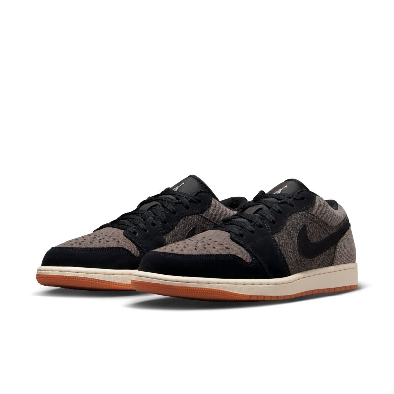 Championes Air Jordan 1 Bajo Se de Hombre Negro