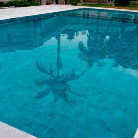 CERAMICA PISO PISCINA 20X20 ANTIDESLIZANTE AZUL RUSTICO GAMAS DE AZUL
