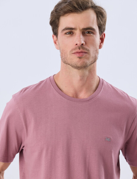 REMERA BÁSICA DE ALGODÓN Rosa Oscuro