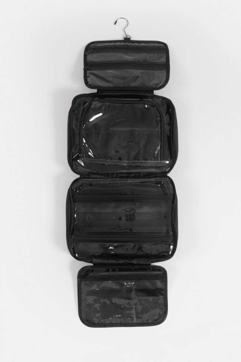 Bolso de viaje plegable con compartimentos negro