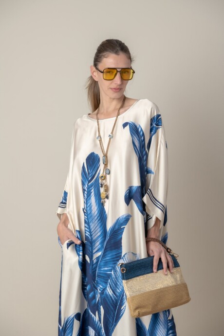 VESTIDO PALMA Azul