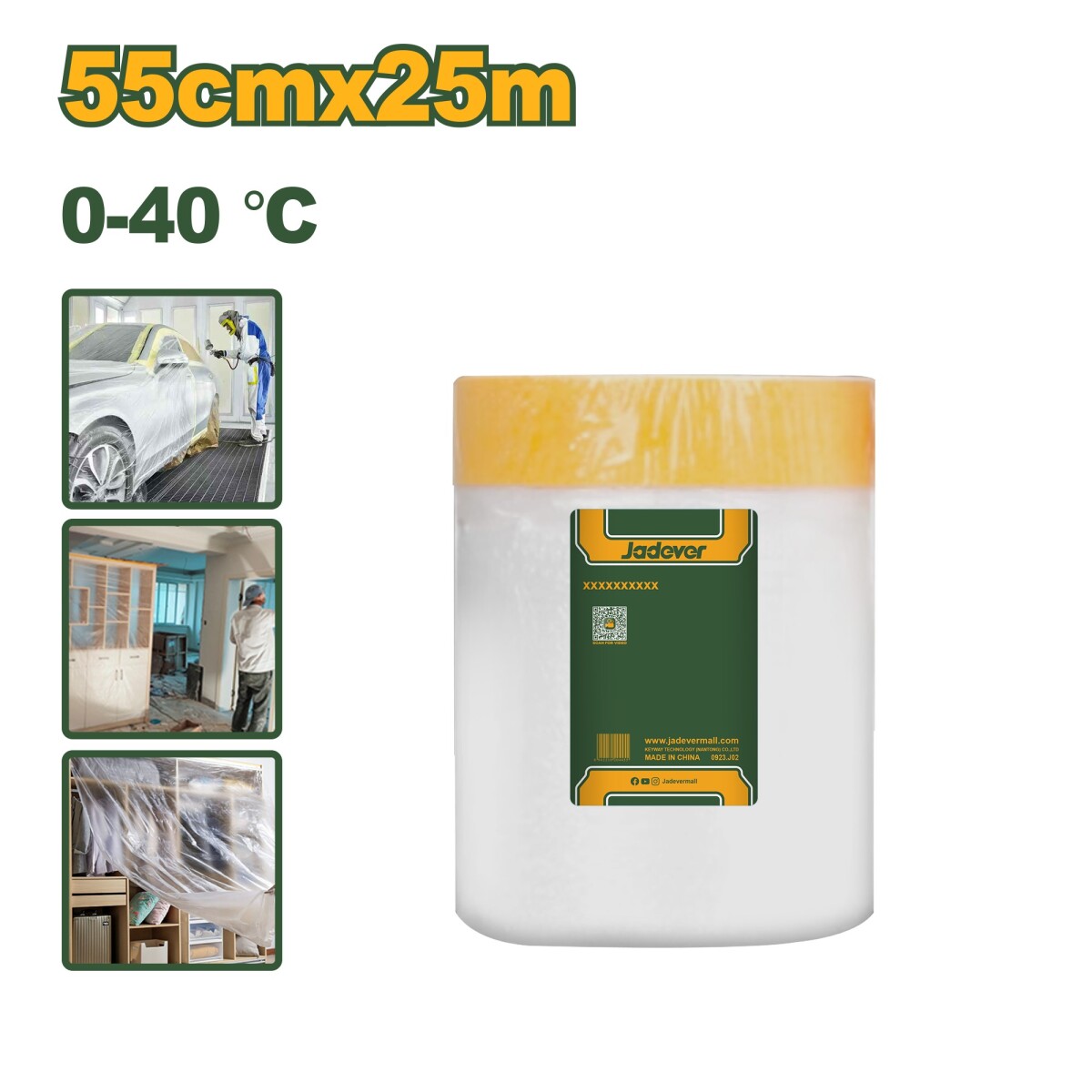 CINTA ENMASC/NYLON 0.55X25MT JADEVER 