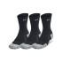 UA Velociti Run Cush 3p Crew-WHT BLK-001