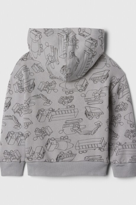 Canguro Con Cierre Logo Gap Toddler Niño Pilot Grey